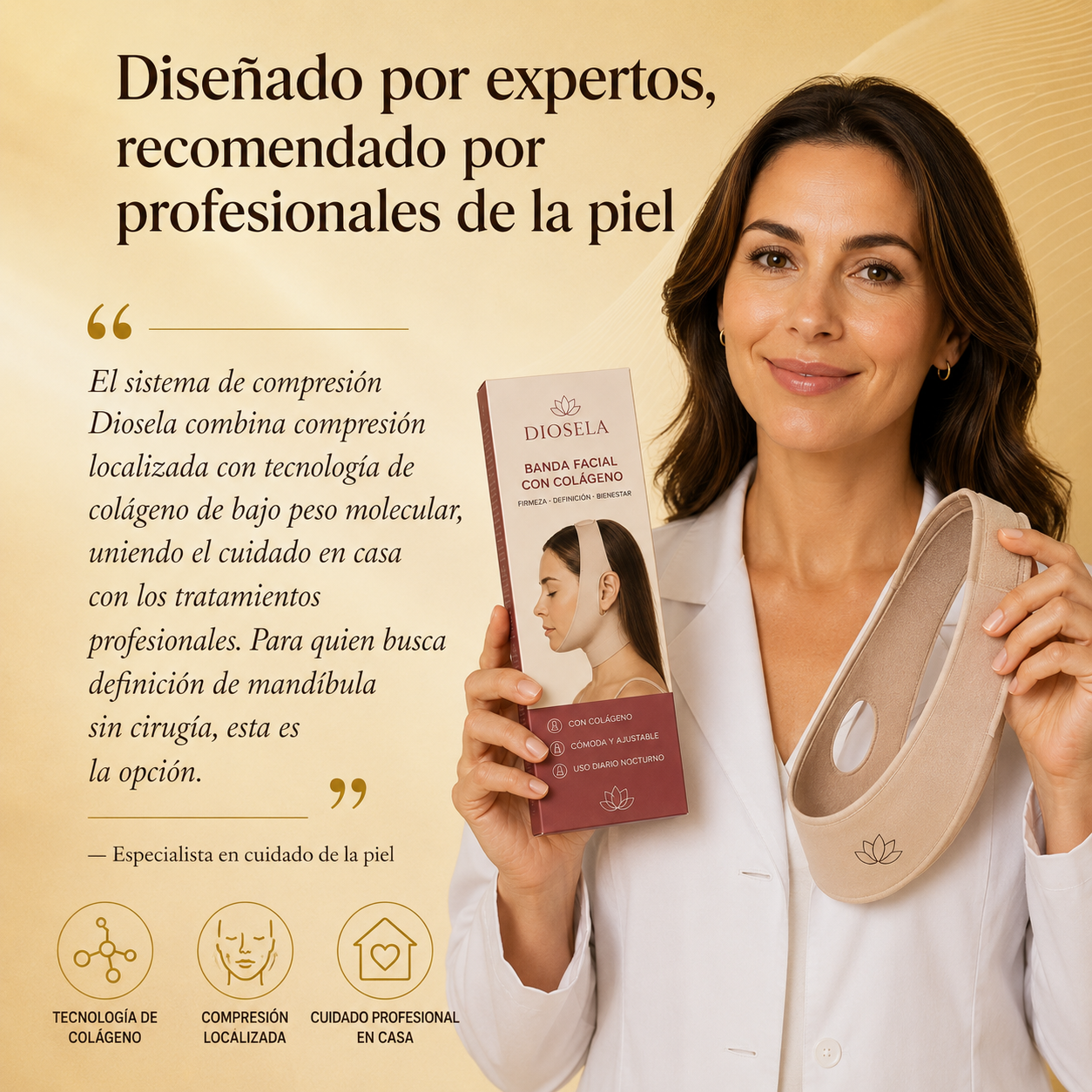 Banda facial modeladora de colágeno (Compra 1 y llévate 1 Gratis)